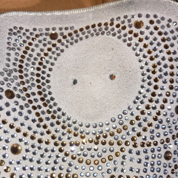 Versace Light Blue Rhinestone Loafers - Picture 8 of 8